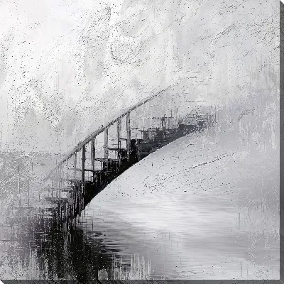 Постер Серая абстракция №55