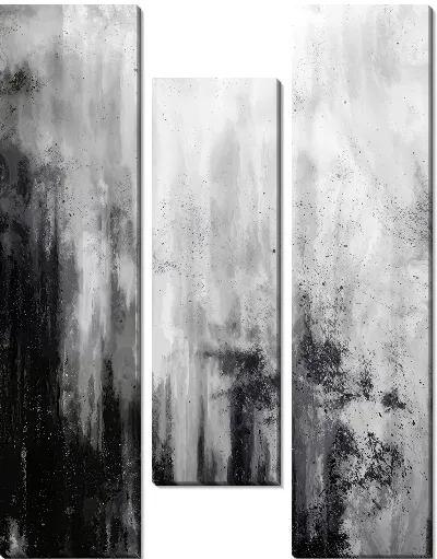 Модульная картина Серая абстракция №56