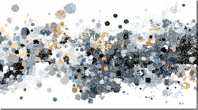 Картина маслом Серая абстракция №57