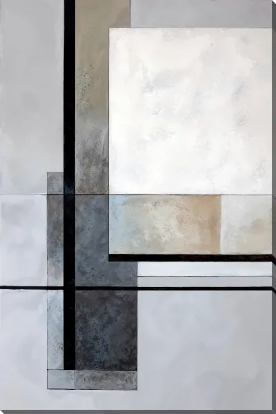 Картина маслом Серая абстракция №60