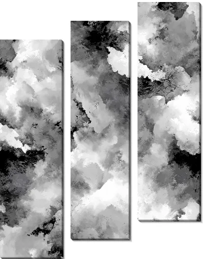 Модульная картина Серая абстракция №62