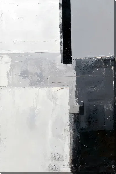 Картина маслом Серая абстракция №64