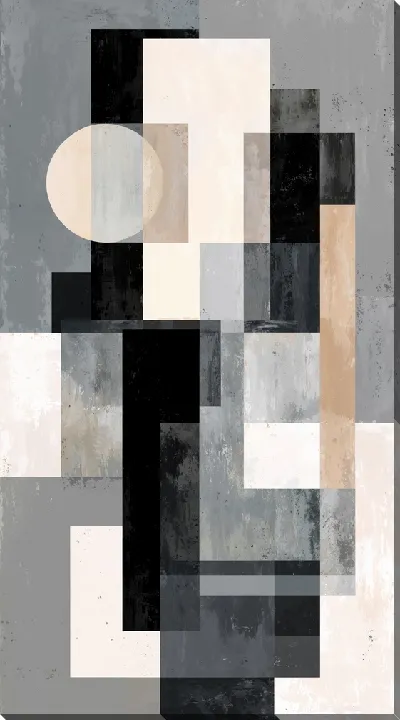 Картина маслом Серая абстракция №66