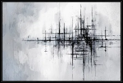 Картина Серая абстракция №72
