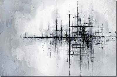 Постер Серая абстракция №72