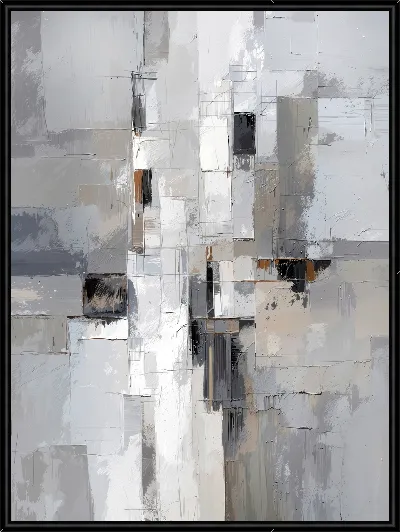 Картина Серая абстракция №73