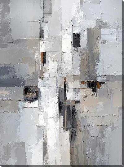 Постер Серая абстракция №73