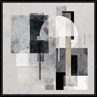 Картина Серая абстракция №77