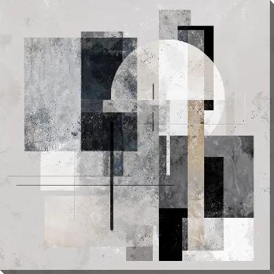 Постер Серая абстракция №77