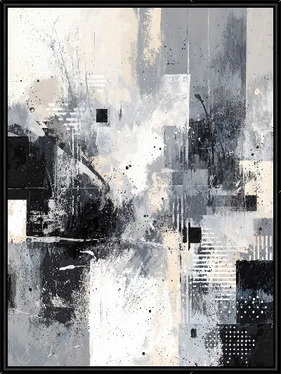 Картина Серая абстракция №80