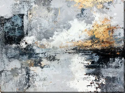 Постер Серая абстракция №83