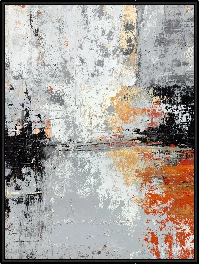 Картина Серая абстракция №85