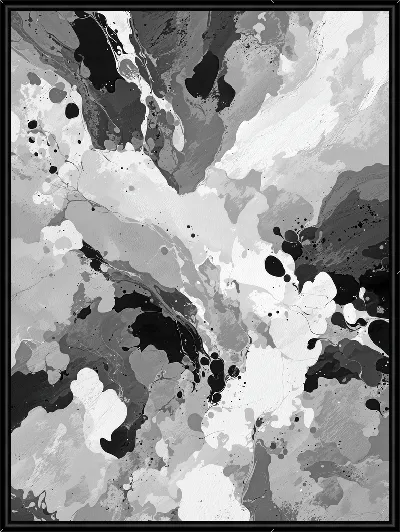 Картина Серая абстракция №90