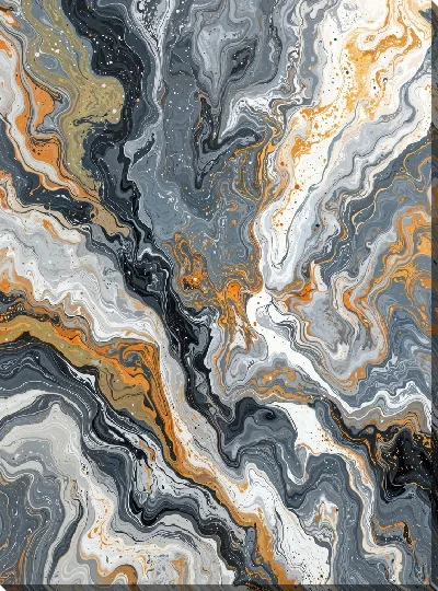 Картина маслом Серая абстракция №91