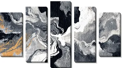 Модульная картина Серая абстракция №92