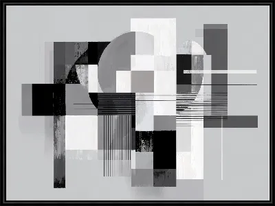 Картина Серая абстракция №95