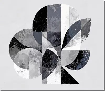 Картина маслом Серая абстракция №96