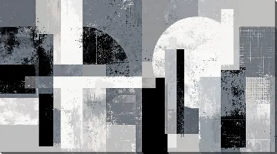 Картина маслом Серая абстракция №97