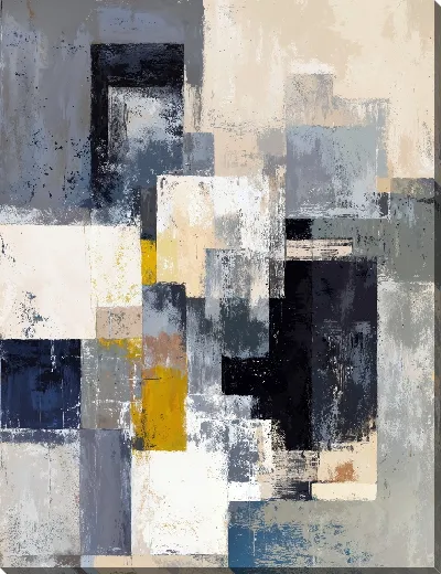 Картина маслом Серая абстракция №99