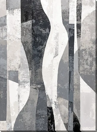 Картина маслом Серая абстракция №101