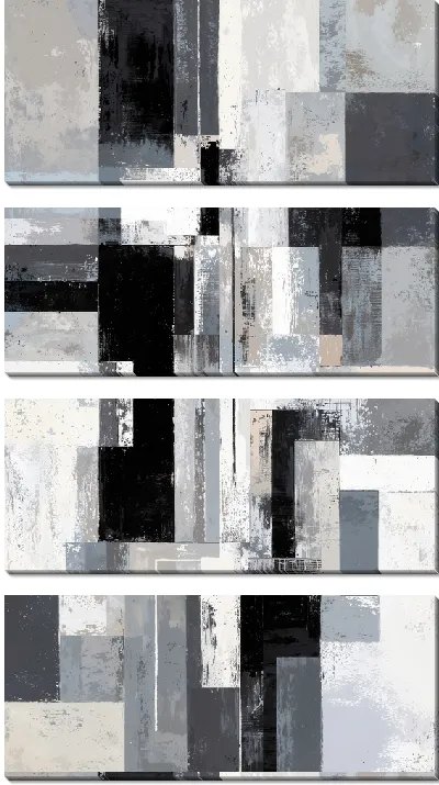Модульная картина Серая абстракция №108