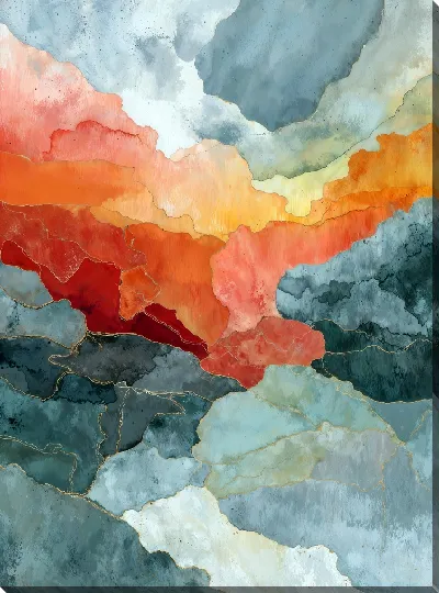 Картина маслом В стиле абстракции №4