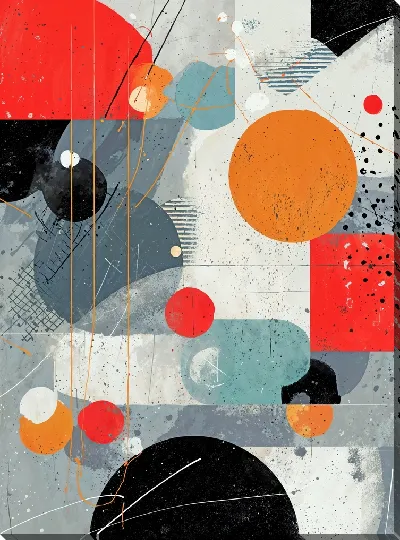 Картина маслом В стиле абстракции №7