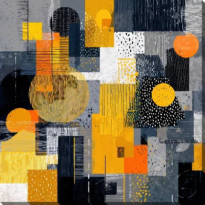 Картина маслом В стиле абстракции №8