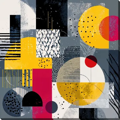 Картина маслом В стиле абстракции №9