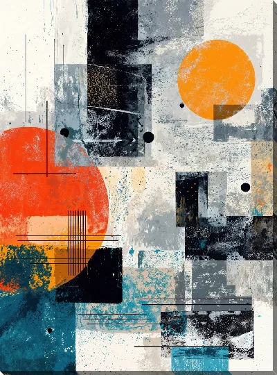 Картина маслом В стиле абстракции №11