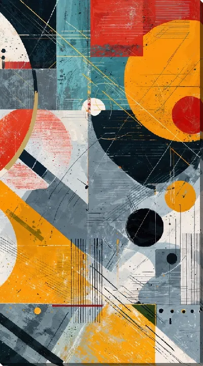 Картина маслом В стиле абстракции №15