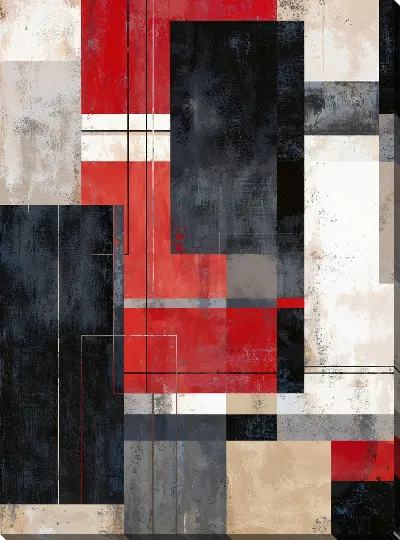 Картина маслом В стиле абстракции №17