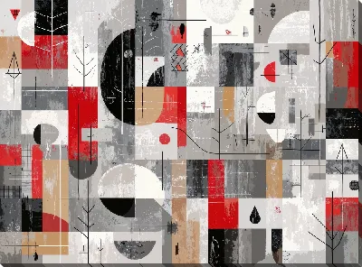 Картина маслом В стиле абстракции №30