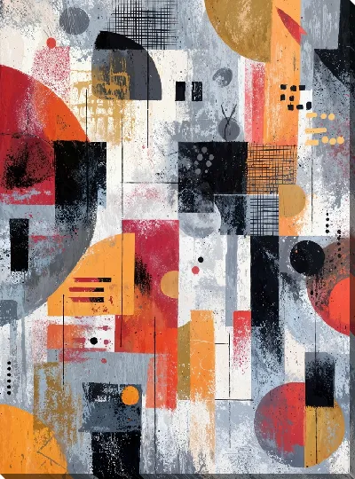 Картина маслом В стиле абстракции №34