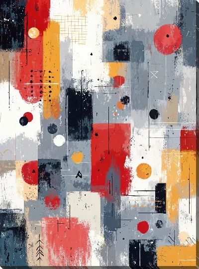 Картина маслом В стиле абстракции №36