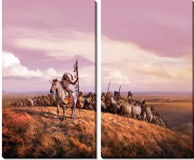 Модульная картина Индейцы (The Indians)