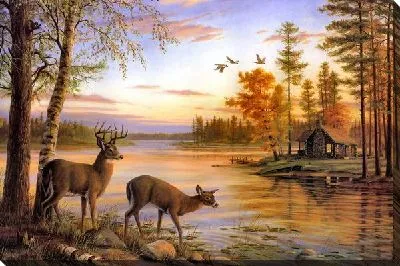 Картина маслом Пейзаж с рекой (Landscape with river) №7