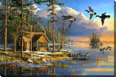 Постер Пейзаж с рекой (Landscape with river) №8
