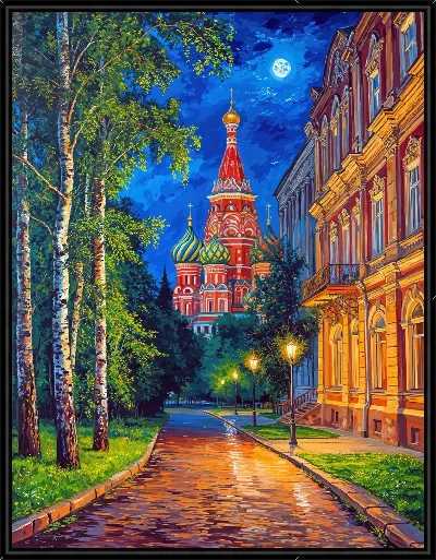 Картина Вечерняя Москва