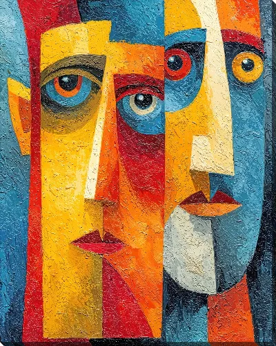 Картина маслом Двойной взгляд