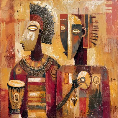 Плакат Музыка племени