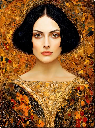 Картина маслом Женщина в золотом №3