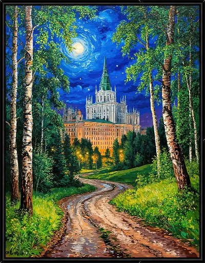 Картина Вечерняя Москва №2