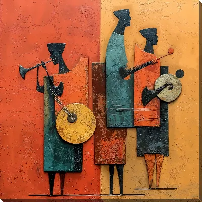 Картина маслом Африканская музыка