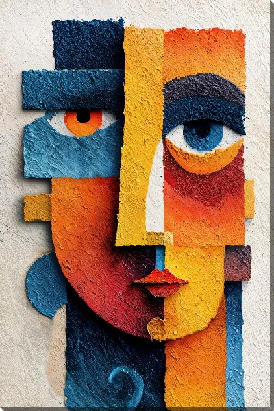 Картина маслом Составной портрет