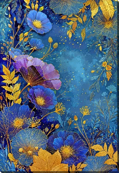 Картина маслом Цветы из сказки