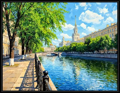 Картина Набережная Петербурга