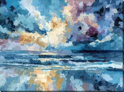 Картина маслом Абстрактный вид на море