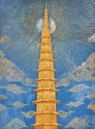 Плакат Пагода Буддистское сооружение