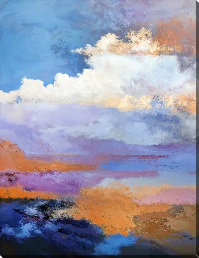 Картина маслом Абстракцией неба